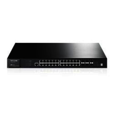 TP LINK JetStream 28-Port Gigabit Stackable L2+ Managed Switch TP LINK JetStream 28-Port Gigabit Stackable L2+ Managed Switch
